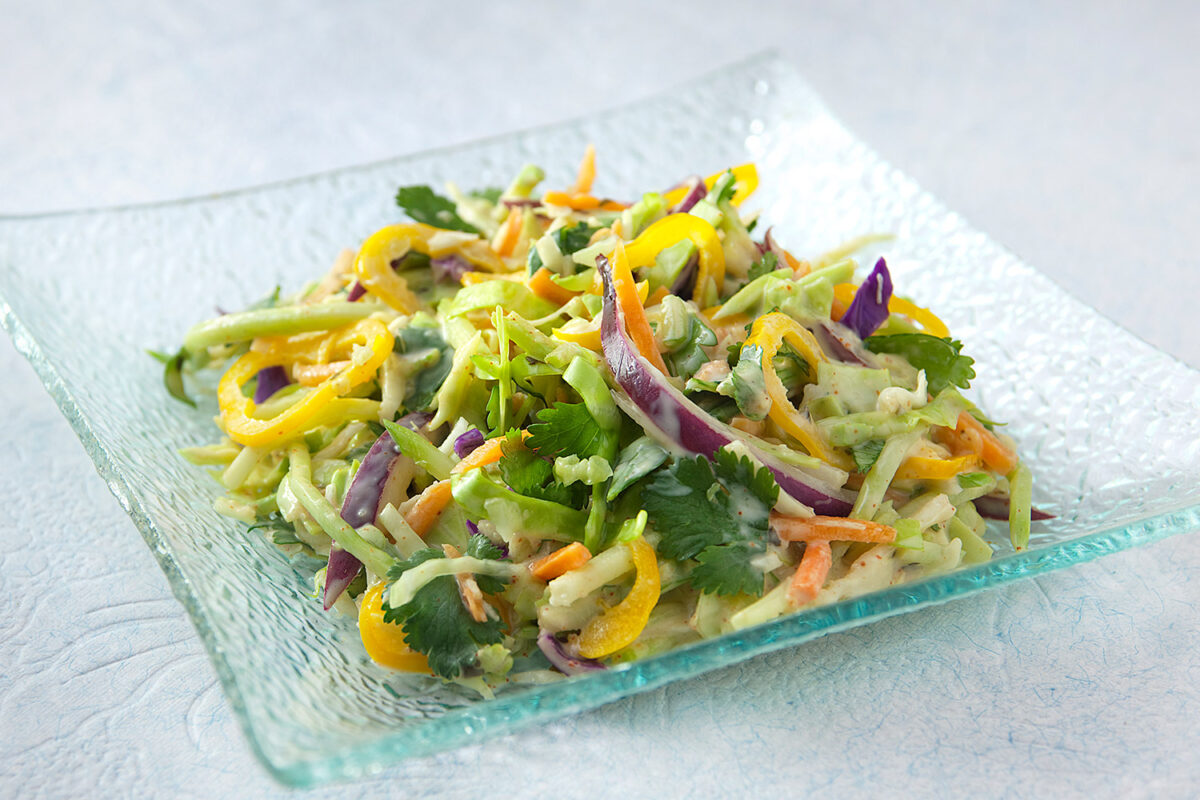 Creamy Cilantro Lime Coleslaw