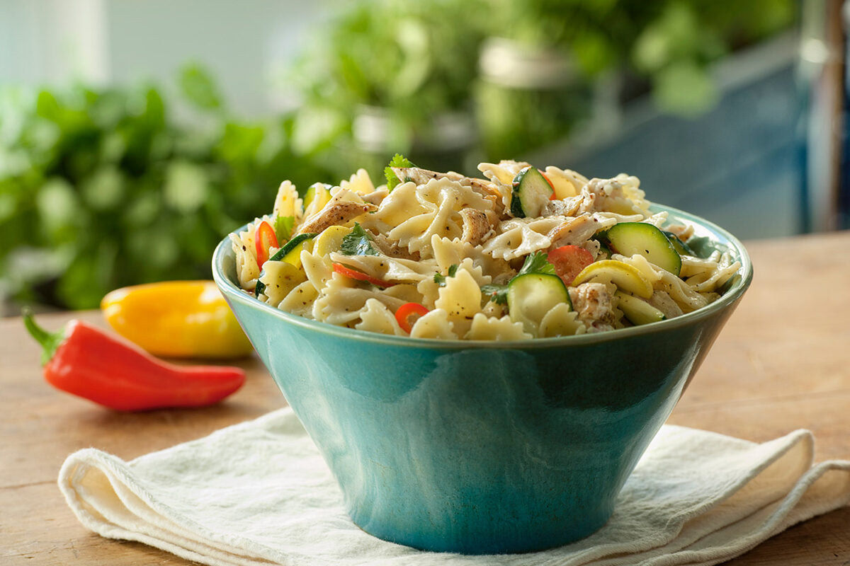 Creamy Cilantro Lime Pasta Salad