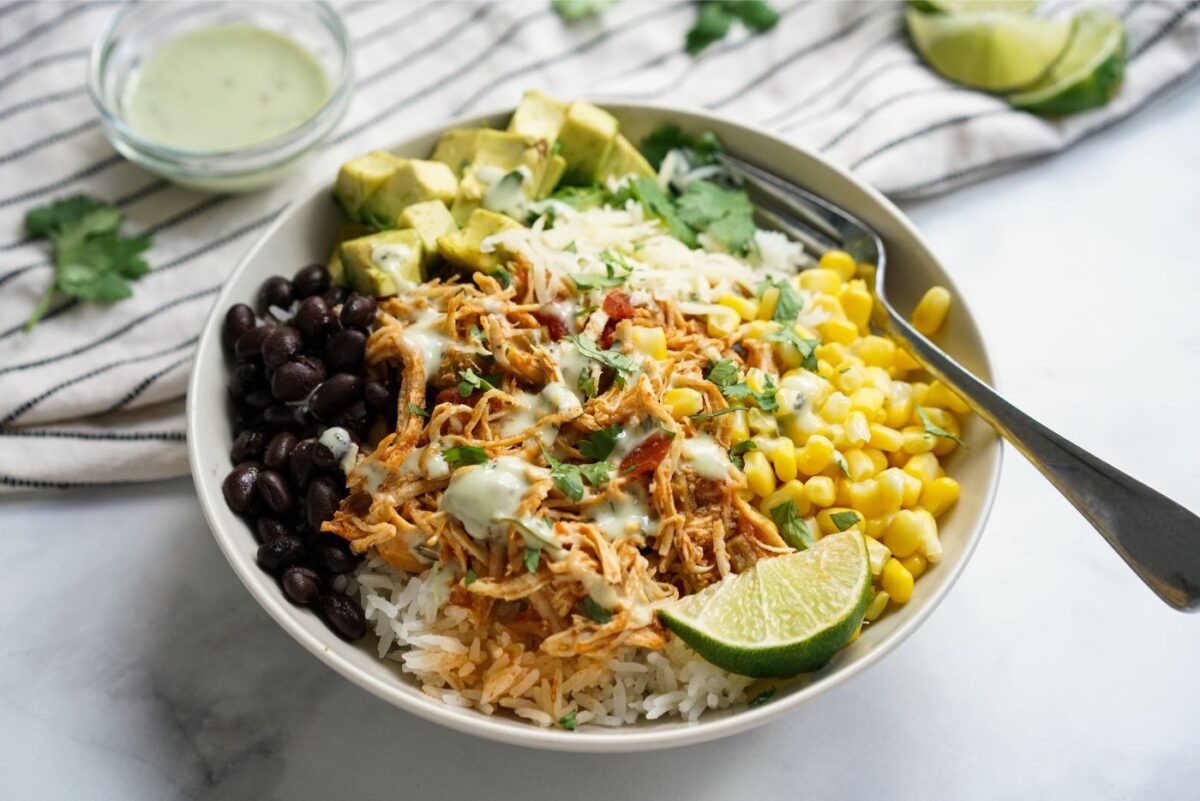 Slow Cooker Chicken Burrito Bowl