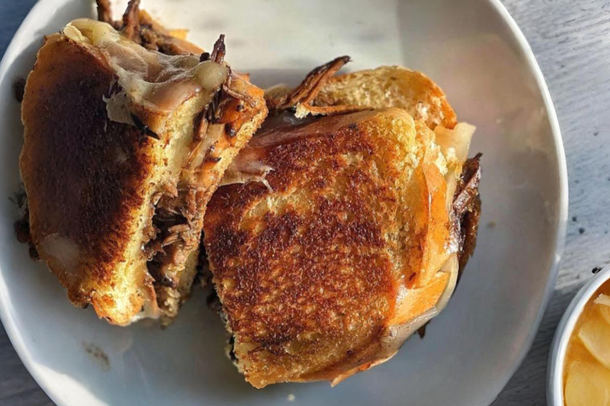 Cheesy Shredded Steak Sandwich
