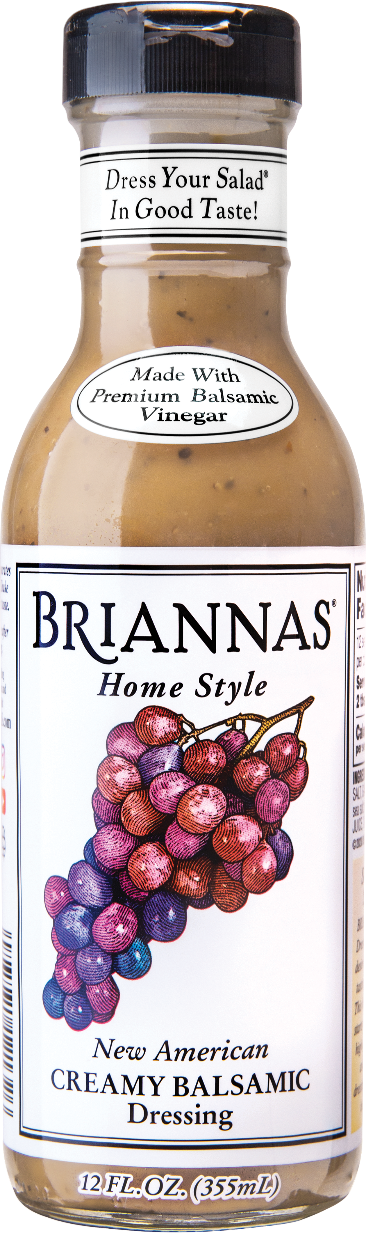 Briannas Home Style New American Dressing Creamy Balsamic 12 fl oz Briannas Home Style New American Dressing Creamy Balsamic 12 fl oz