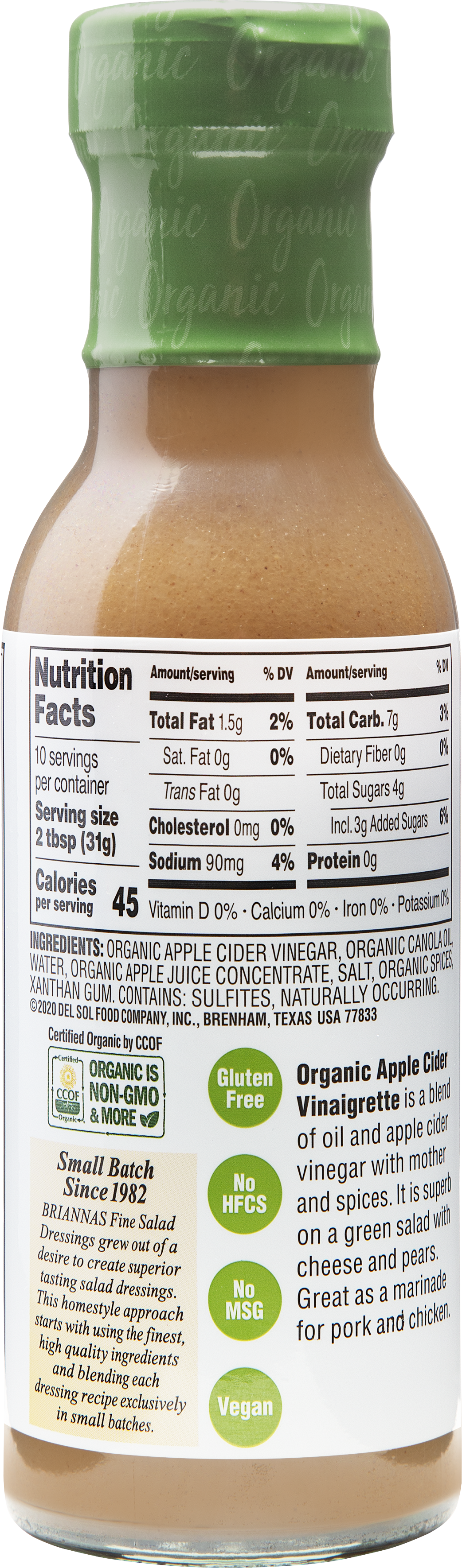 Organic Apple Cider Vinaigrette