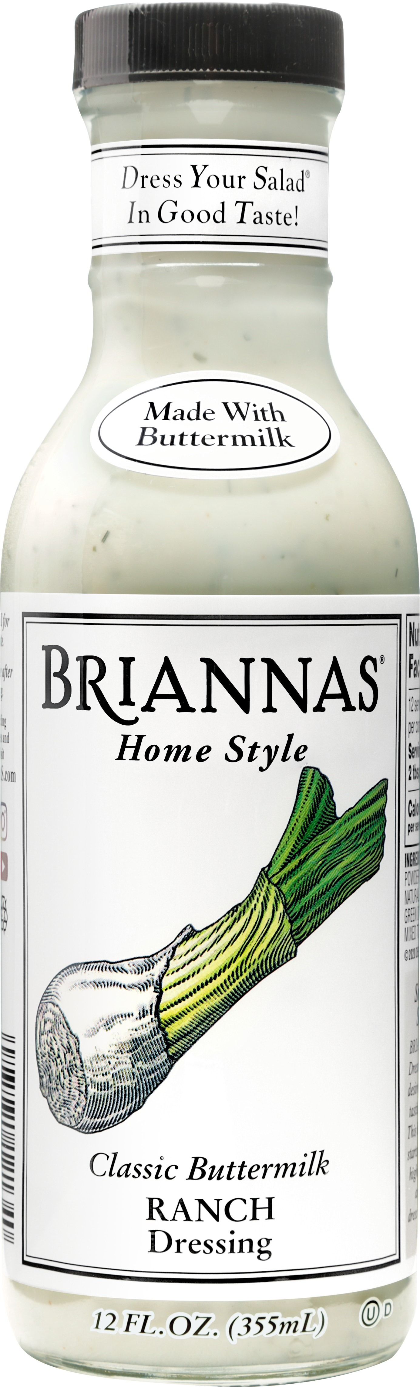 Classic Buttermilk Ranch - BRIANNAS BRIANNAS Fine Salad Dressing Classic Buttermilk Ranch - BRIANNAS BRIANNAS Fine Salad Dressing