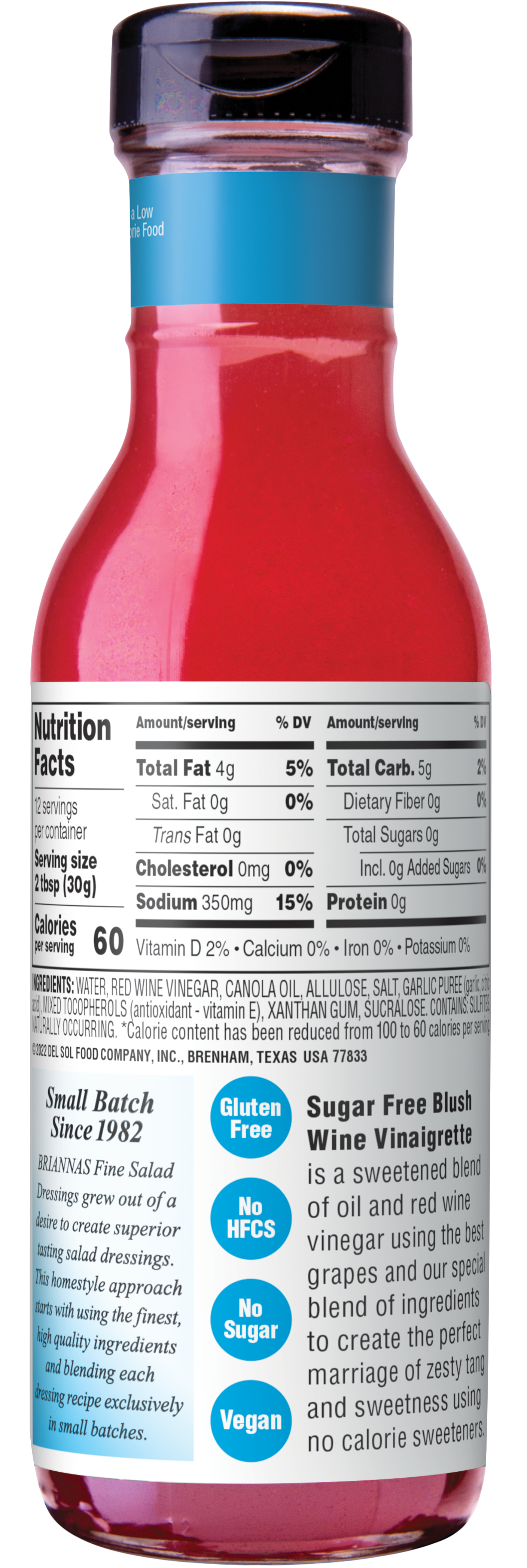 Sugar Free Blush Wine Vinaigrette