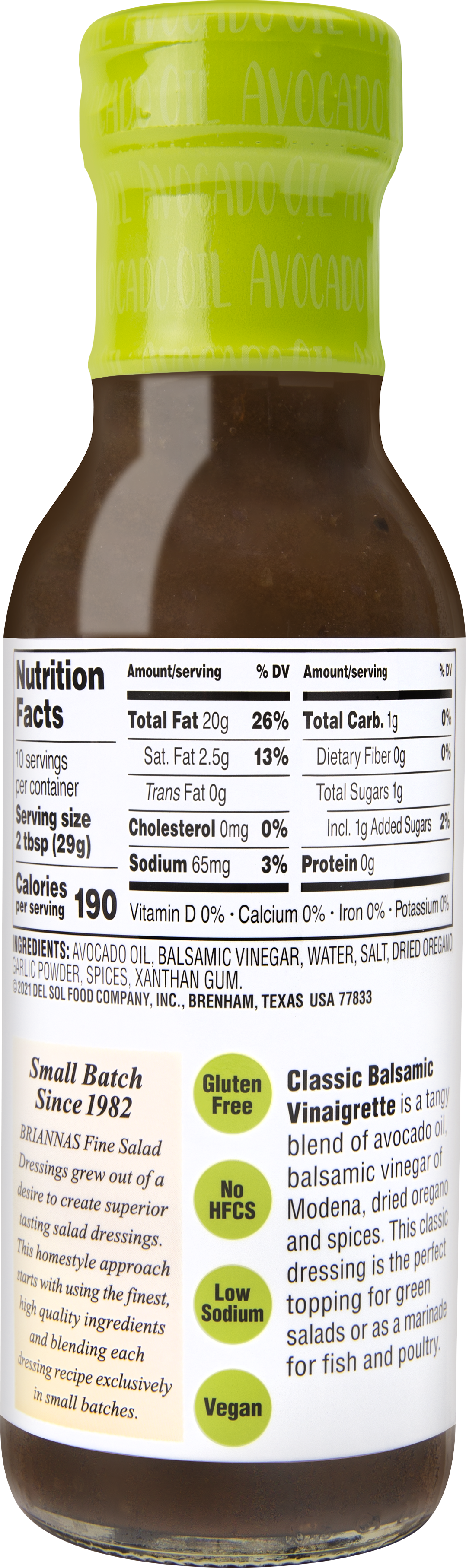 Avocado Oil Classic Balsamic Vinaigrette