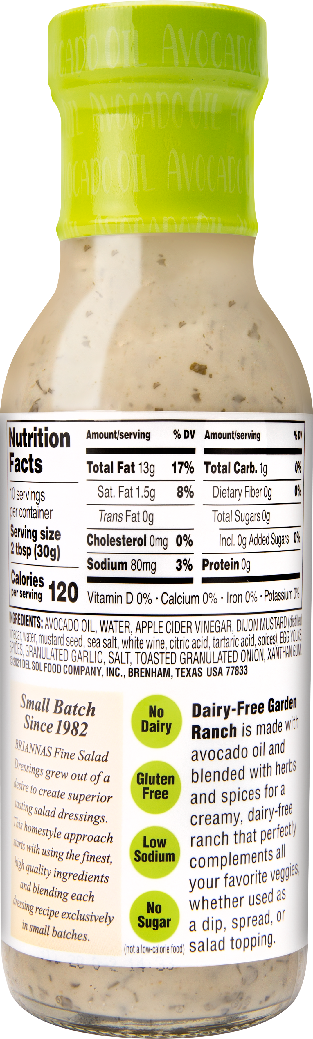 Avocado Oil Dairy-Free Garden Ranch