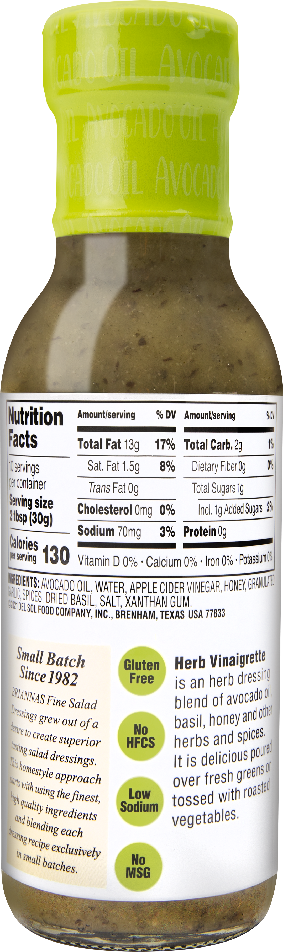 Avocado Oil Herb Vinaigrette