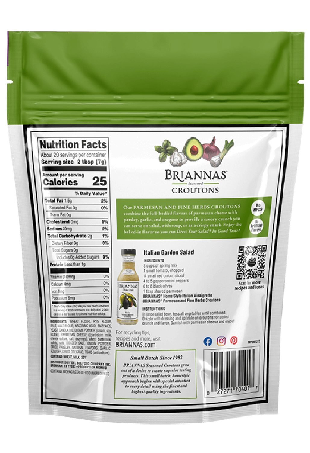 Parmesan and Fine Herbs Croutons