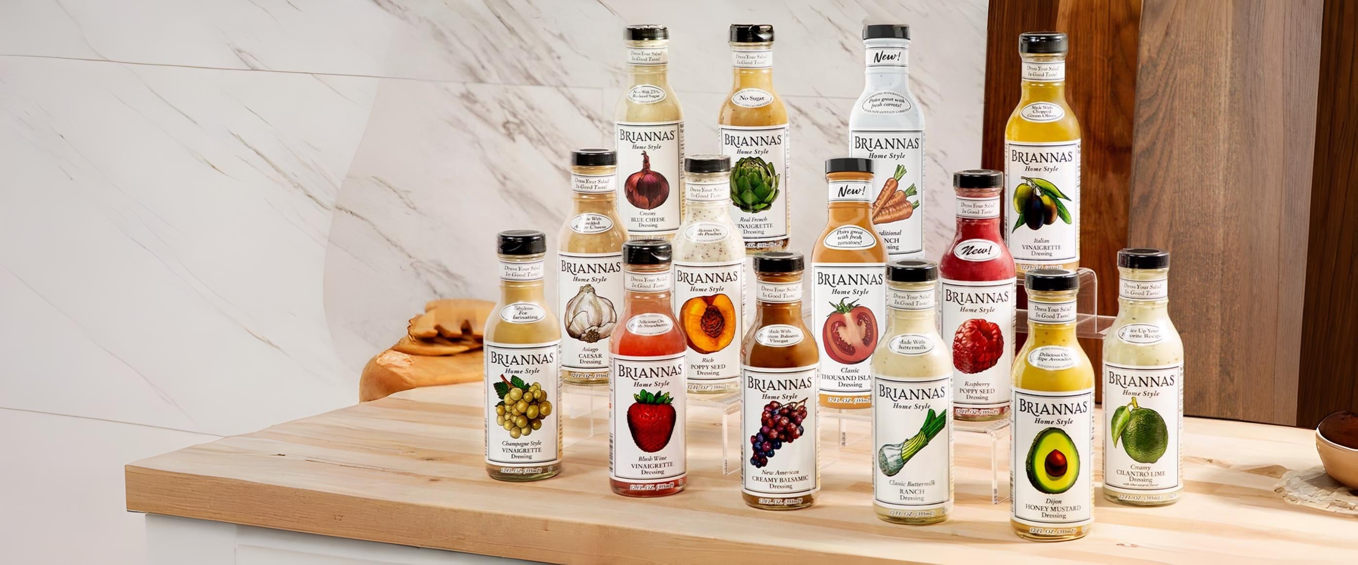 BRIANNAS Fine Salad Dressings | Salad Dressing Recipes & Flavors