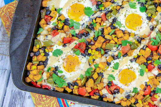 Southwest Sweet Potato Hash with Eggs