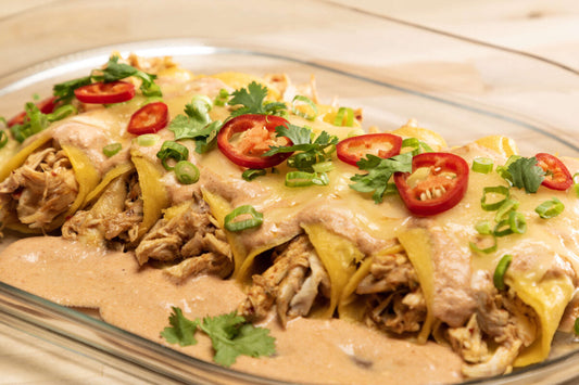 Chipotle Lime Chicken Enchiladas