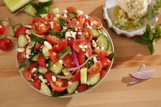 Cucumber and Tomato Chopped Salad