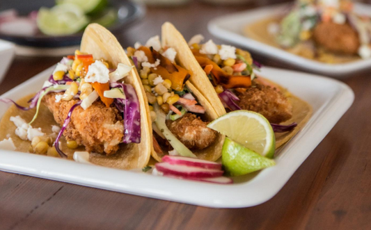 Fried Halibut Tacos