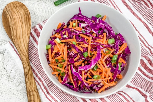 Red Cabbage and Carrot Slaw