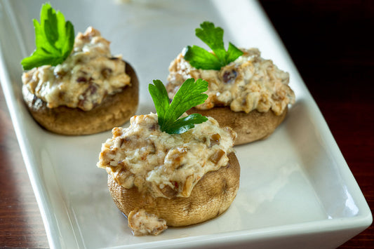 Savory Caesar Mushroom Caps