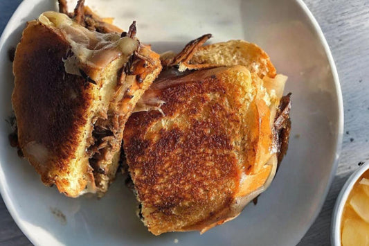 Cheesy Shredded Steak Sandwich