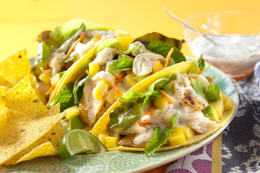 Sriracha Ginger Tilapia Tacos