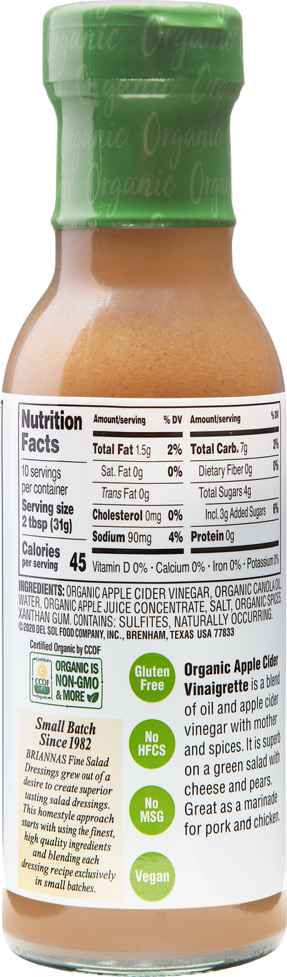 Organic Apple Cider Vinaigrette
