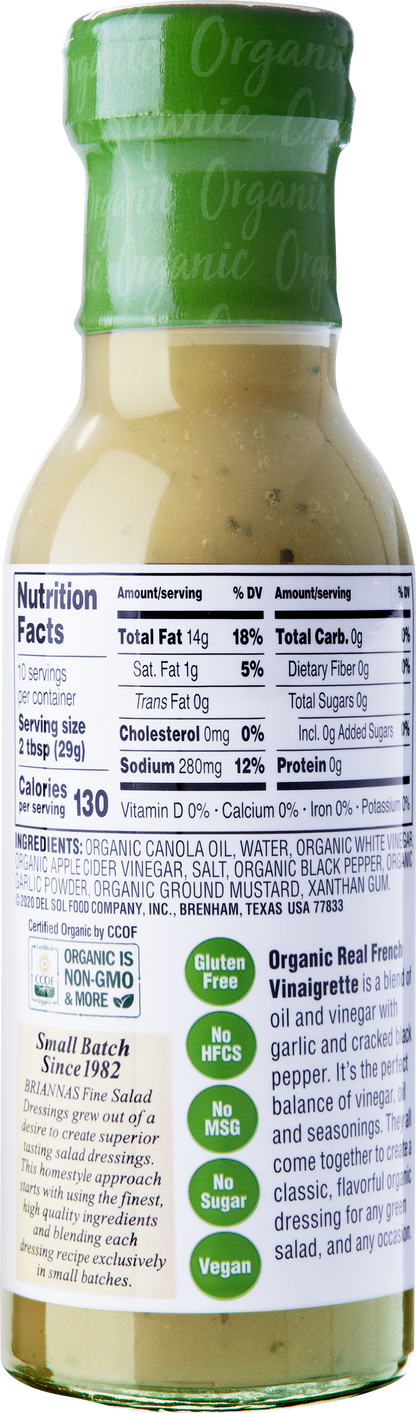 Organic Real French Vinaigrette