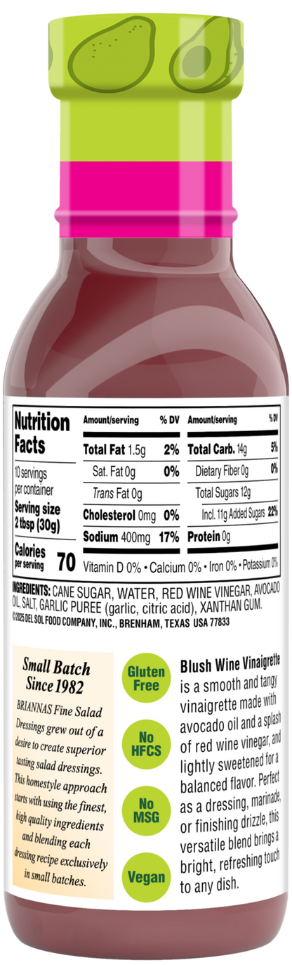 Avocado Oil Blush Wine Vinaigrette