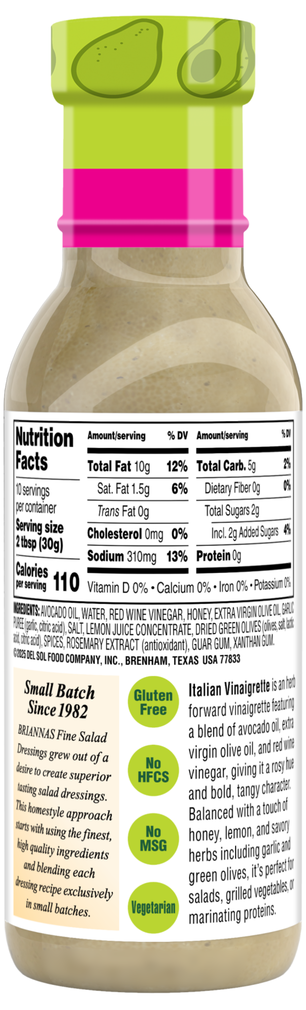 Avocado Oil Italian Vinaigrette