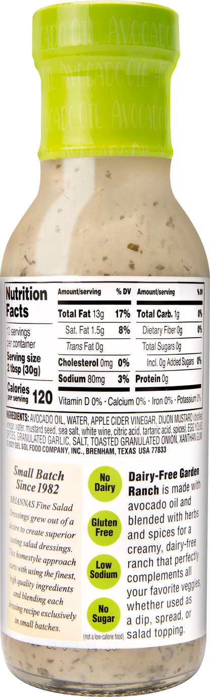 Avocado Oil Dairy-Free Garden Ranch