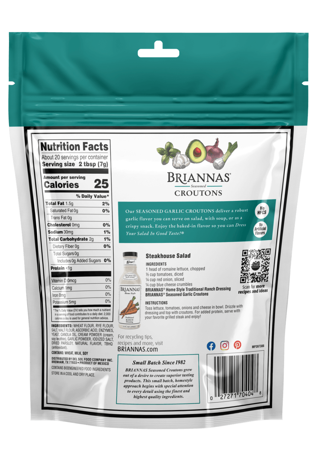 Seasoned Garlic Croutons