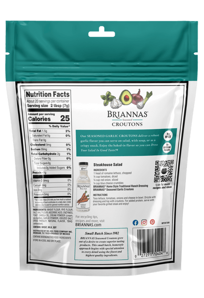 Seasoned Garlic Croutons